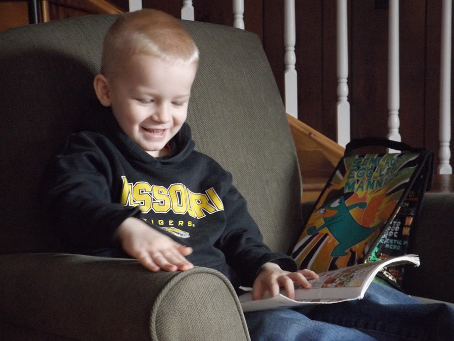 My Co-Illustrator, My Son: Luke