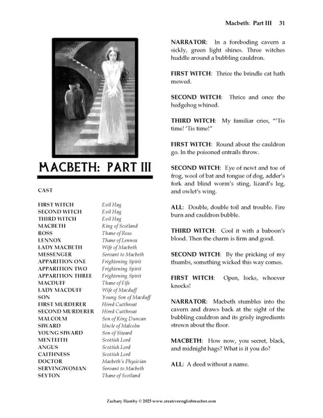 Macbeth: A Reader's Theater Script-Story Collection