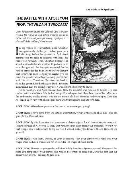 The Pilgrim's Progress (Reader's Theater Script-Story + Handout)