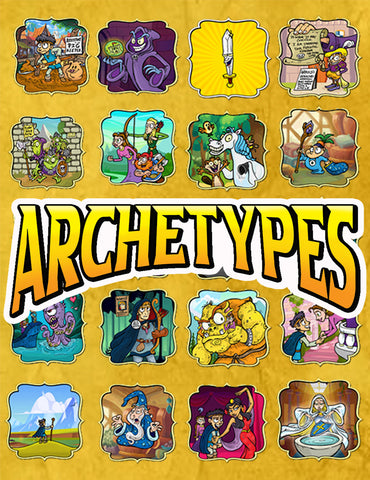 "The Hero's Journey" and "Archetypes in Myths, Film, and Literature" Presentations and Worksheets Bundle
