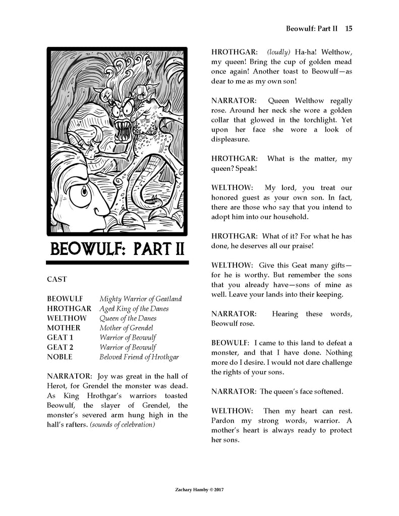 Beowulf Reader's Theater Script Story Collection – Creative English Teacher