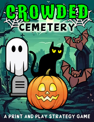 Crowded Cemetery: A Halloween Print-and-Play Strategy Game