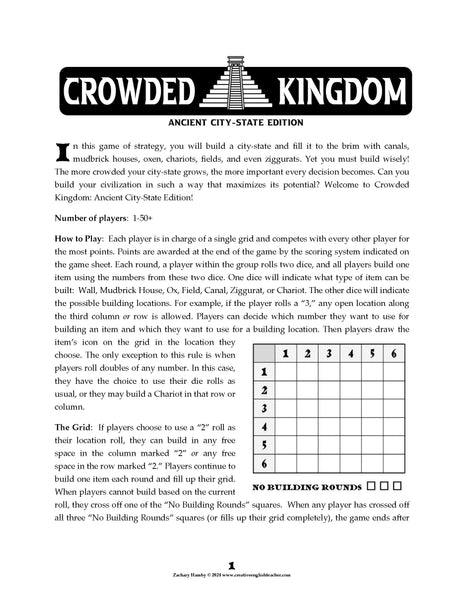 Crowded City-State: Crowded Kingdom Ancient Civilization Edition