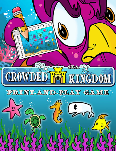 Crowded Sea Kingdom: A Sea-Themed Print-and-Play Game