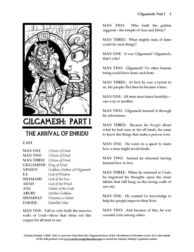Gilgit Scripts The Epic of Gilgamesh: A Script-Story Collection – Creative English Teacher