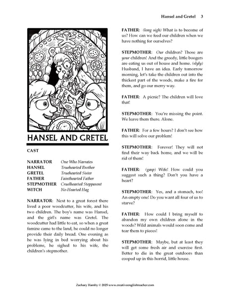 Hansel and Gretel: A Reader's Theater Script-Story