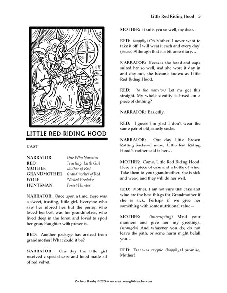 Little Red Riding Hood (Reader's Theater Script-Story)