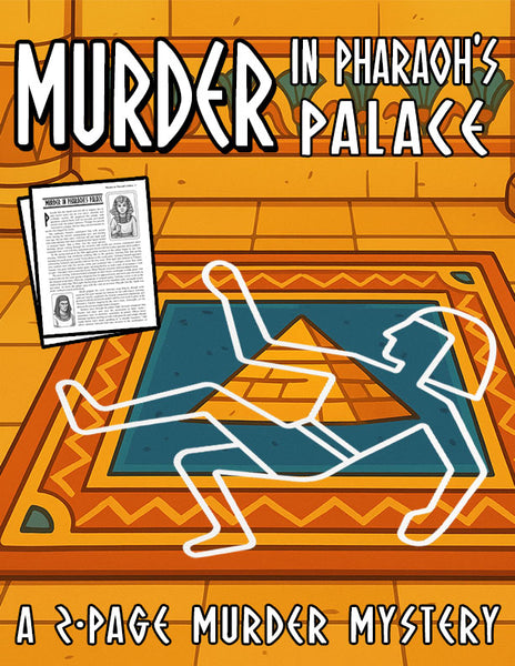 Murder in Pharaoh's Palace: 2-Page Murder Mystery + Citing Evidence Practice