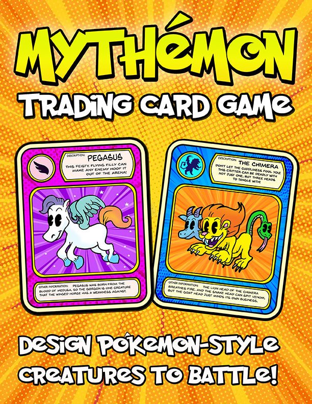 pokemon create a card Mythémon Trading Card Battle Game: Design Your Own Creature and Fight – Creative English Teacher