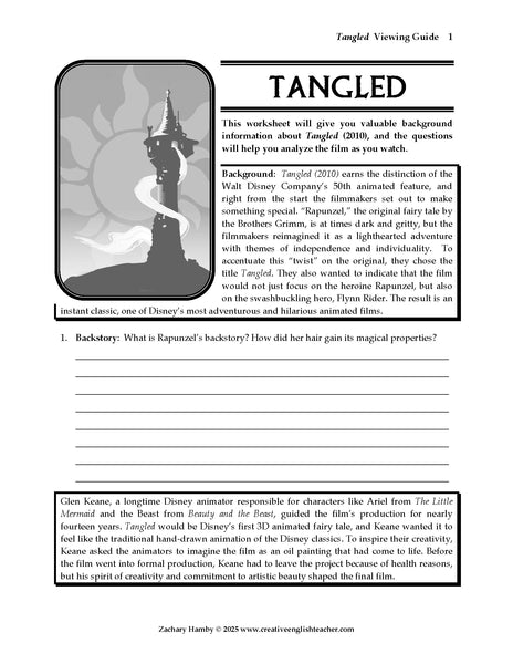 Tangled (2010) Viewing Guide