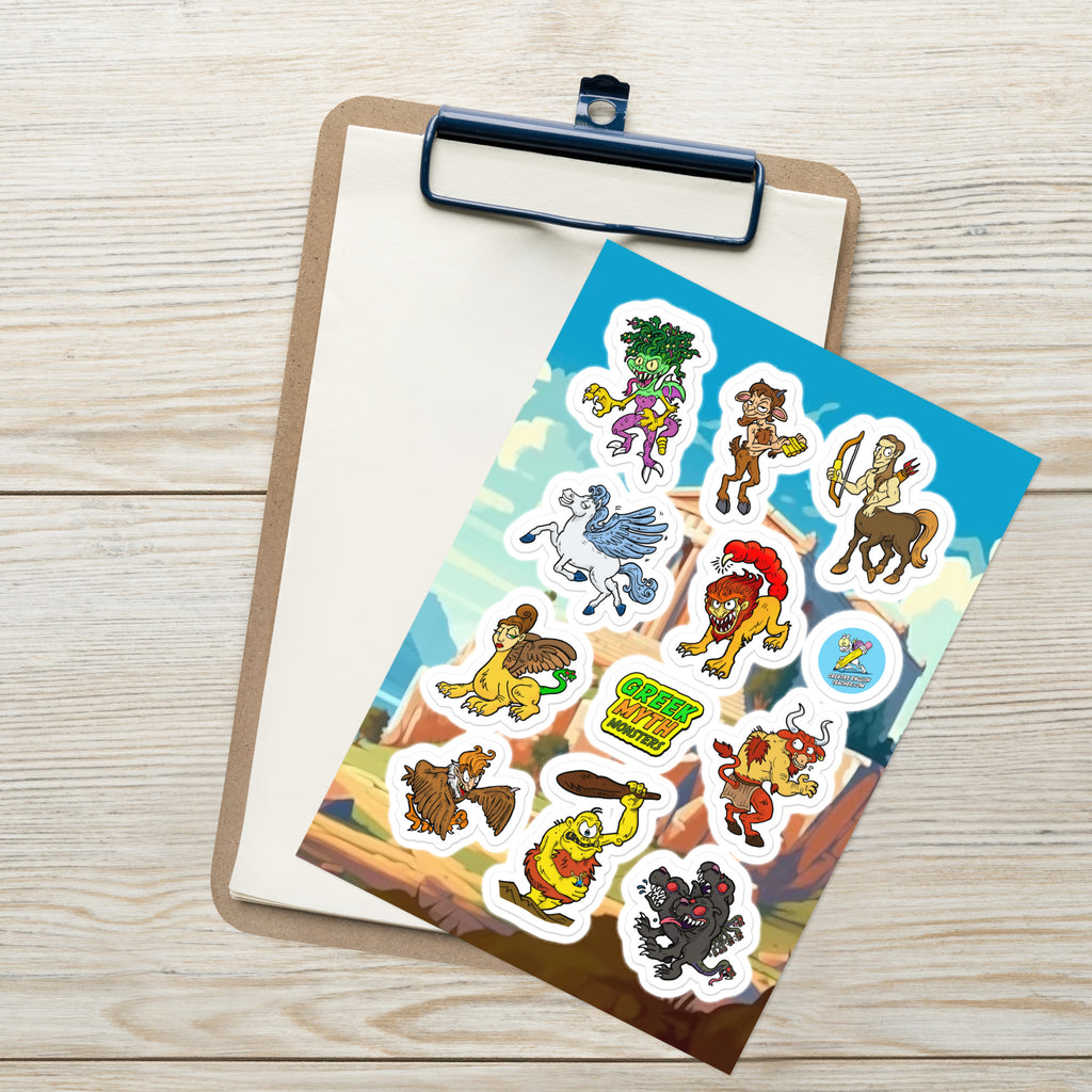 Greek Mythology Monster Sticker Sheet