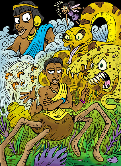 Anansi and the Sky God's Stories: An African Folktale (Script-Story)