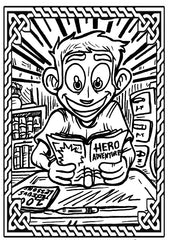 Coloring-Page-Style Bookmarks