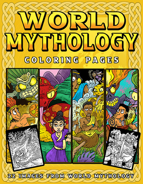World Mythology Printable Coloring Pages