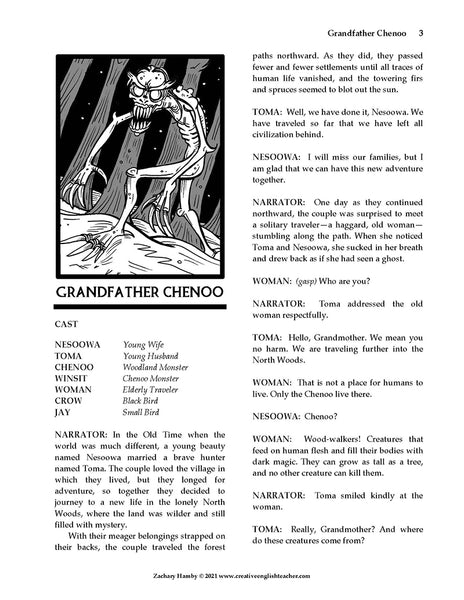 Grandfather Chenoo: An American Indian Myth (Script-Story)