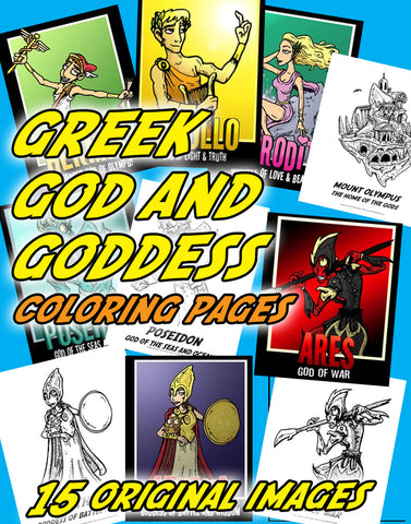 Greek God and Goddess Coloring Pages