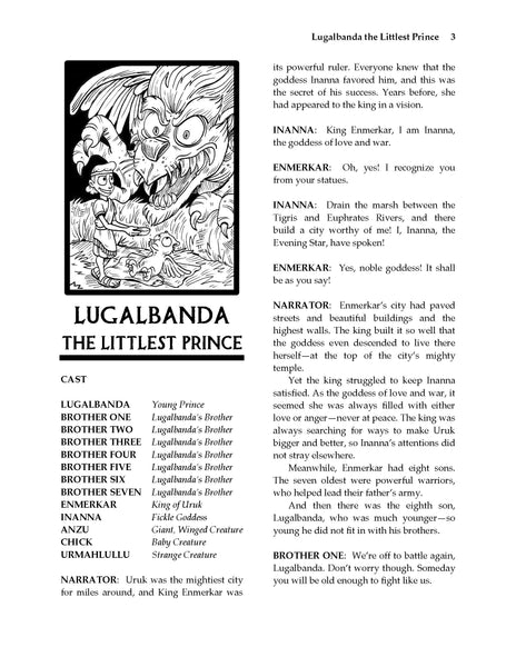 Lugalbanda the Littlest Prince: A Mesopotamian Myth (Script-Story)