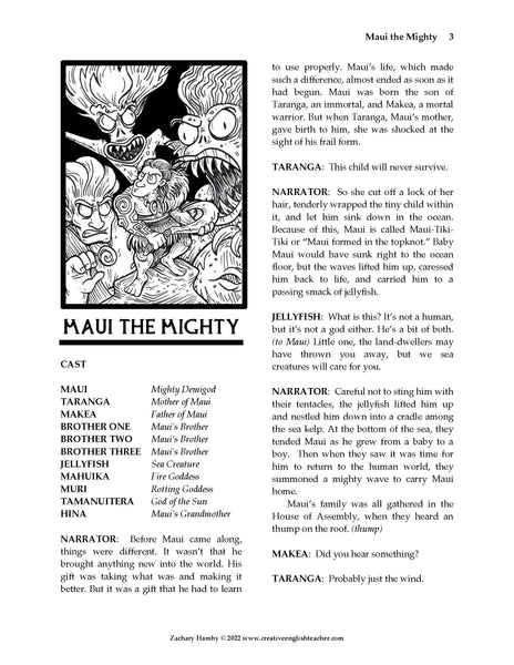 Maui the Mighty: A Polynesian Myth (Script-Story)