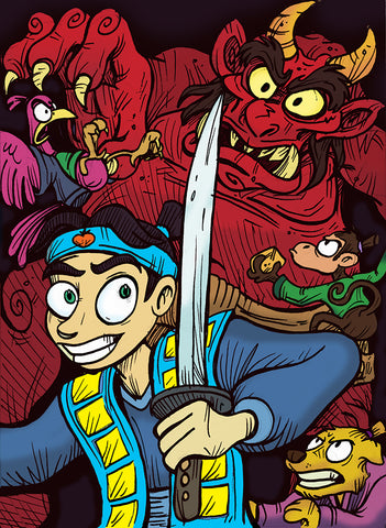 Momotaro the Peach Boy: A Japanese Myth (Script-Story)