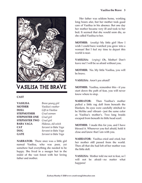 Vasilisa the Brave: A Russian Folktale (Script-Story)